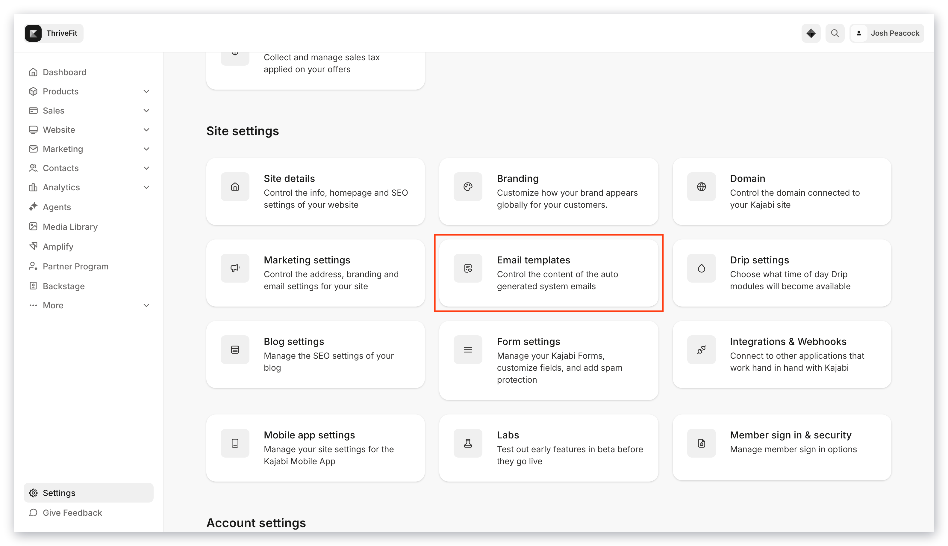 System generated emails