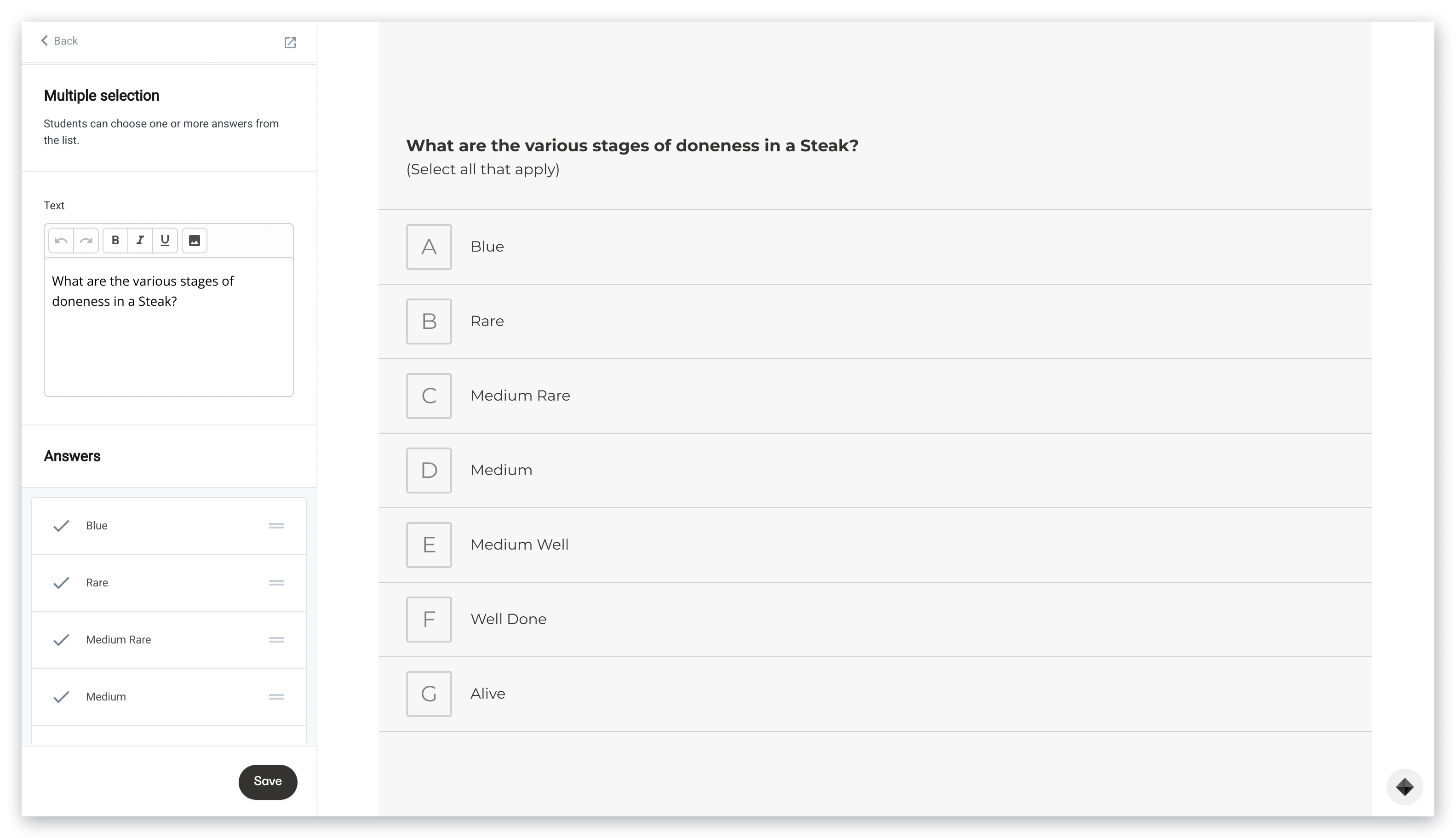 Multiple choice question