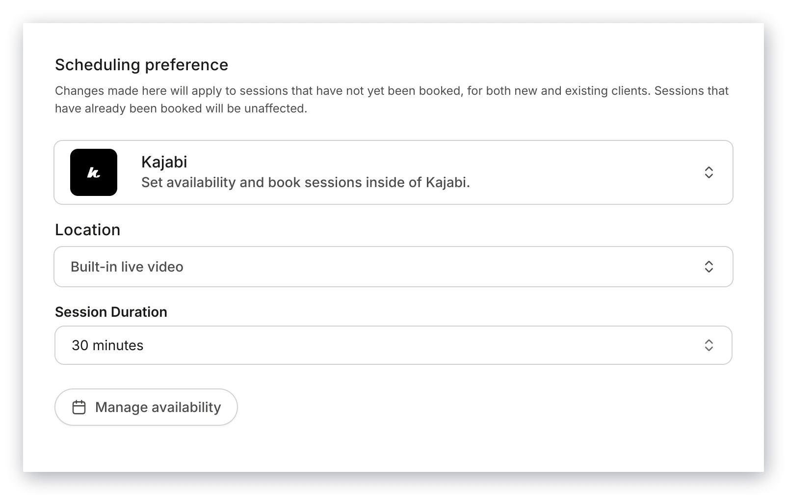 Override Program Scheduling Preferences