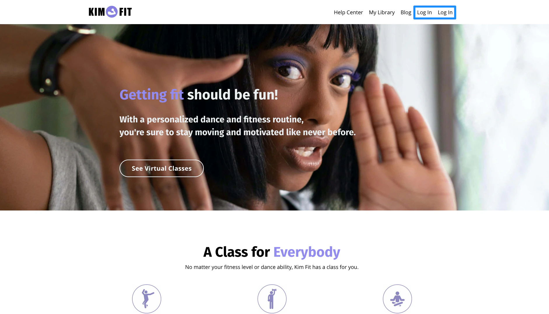 Two login buttons example
