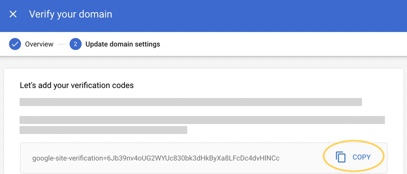 Verify your domain