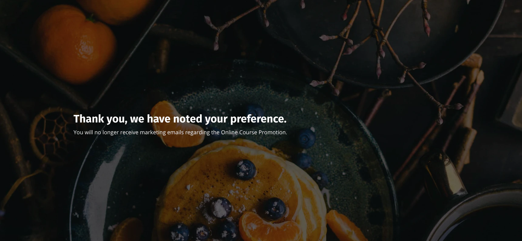 Opt-Out Page Example
