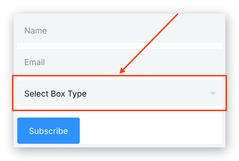Select box form field