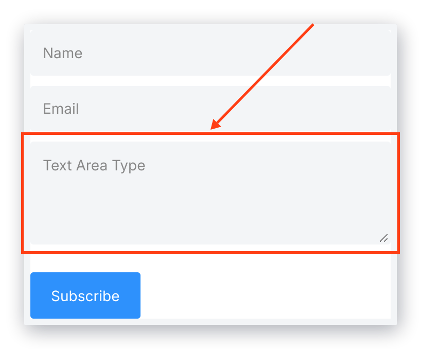 Text area form field