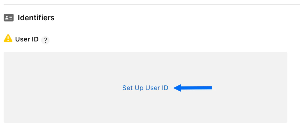 Set Up User ID
