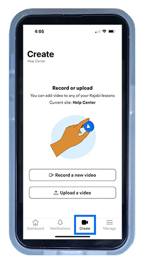 Creator App Create Tab