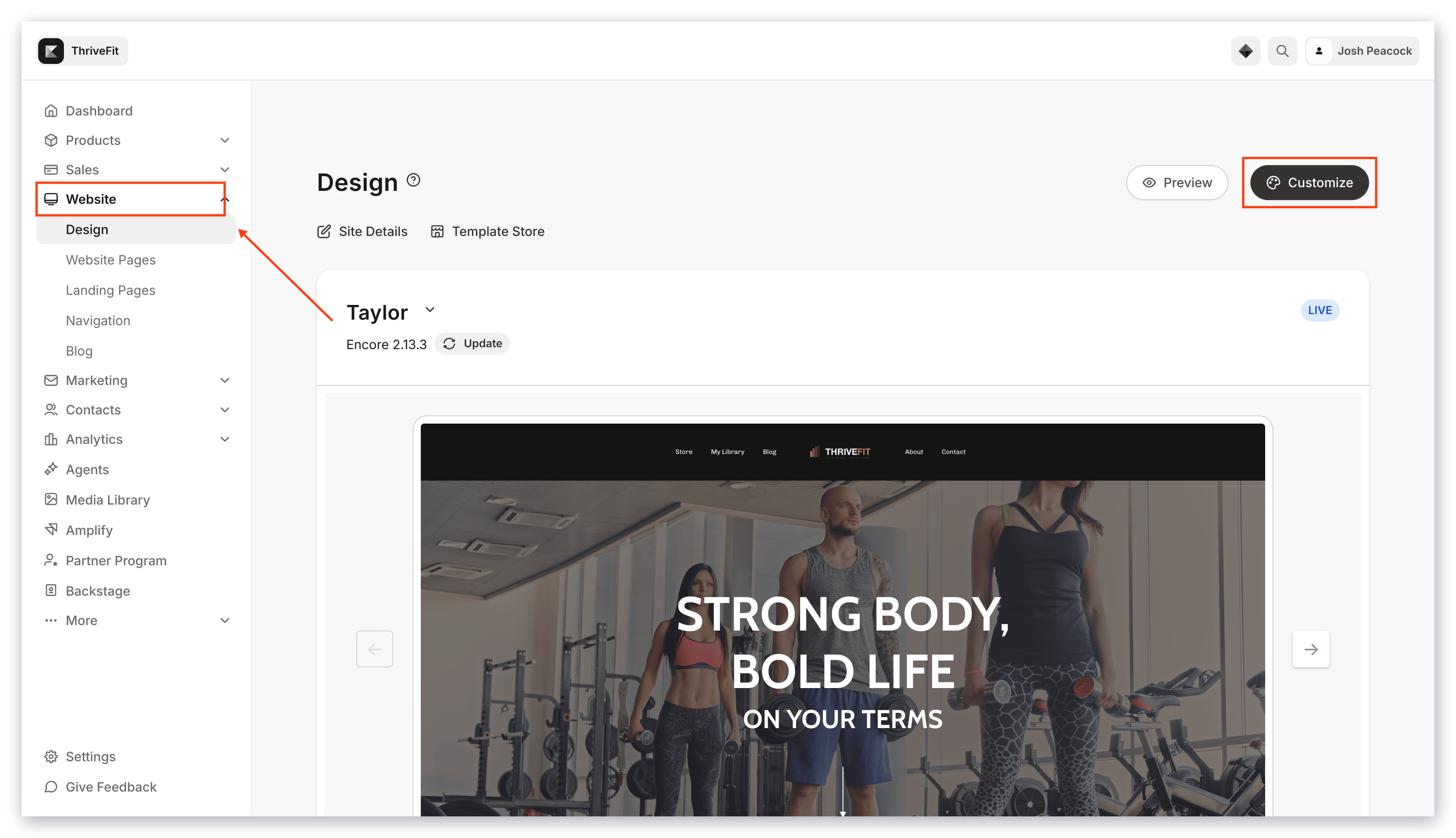 Customize Design