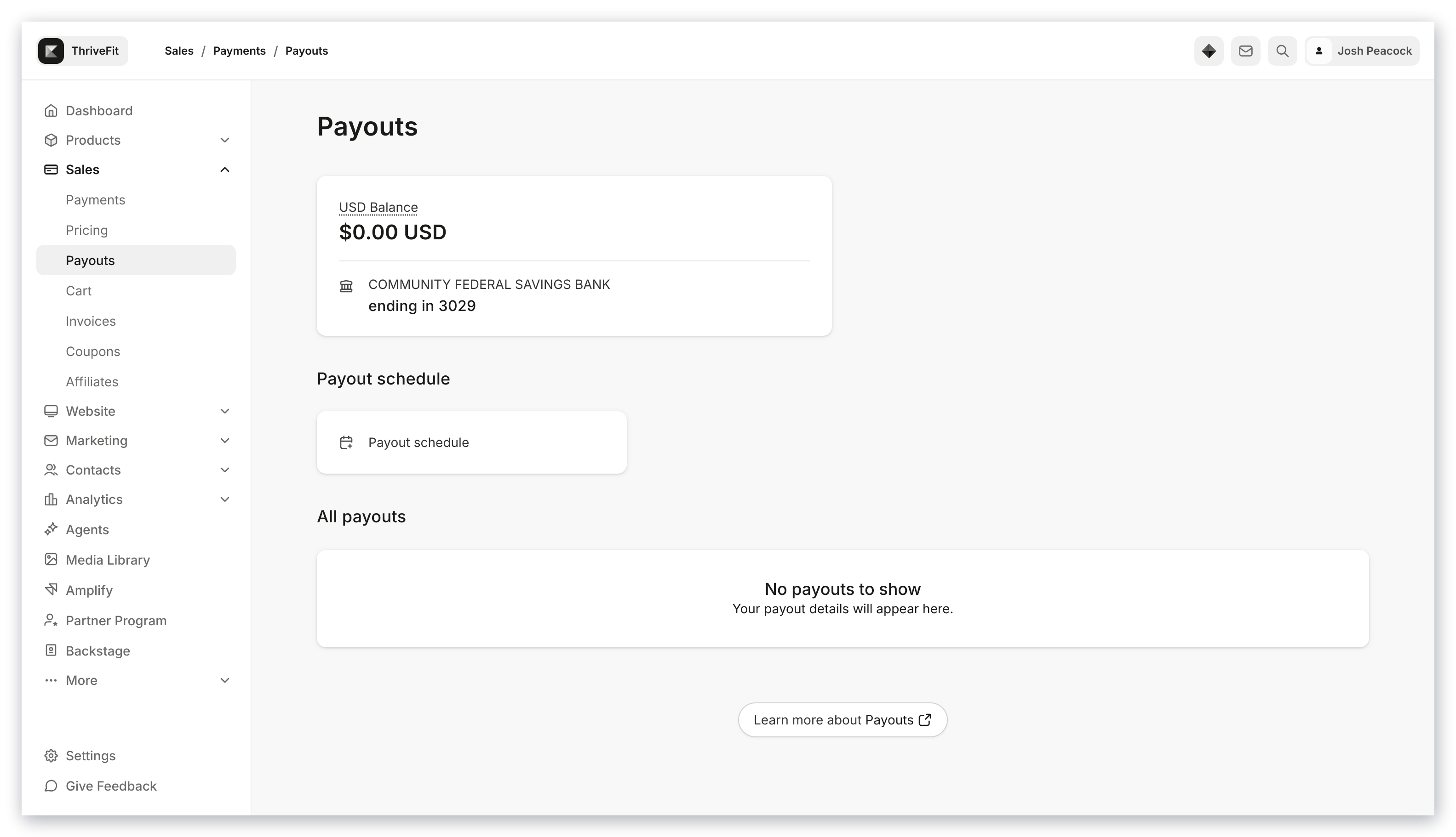 Kajabi Payments payouts
