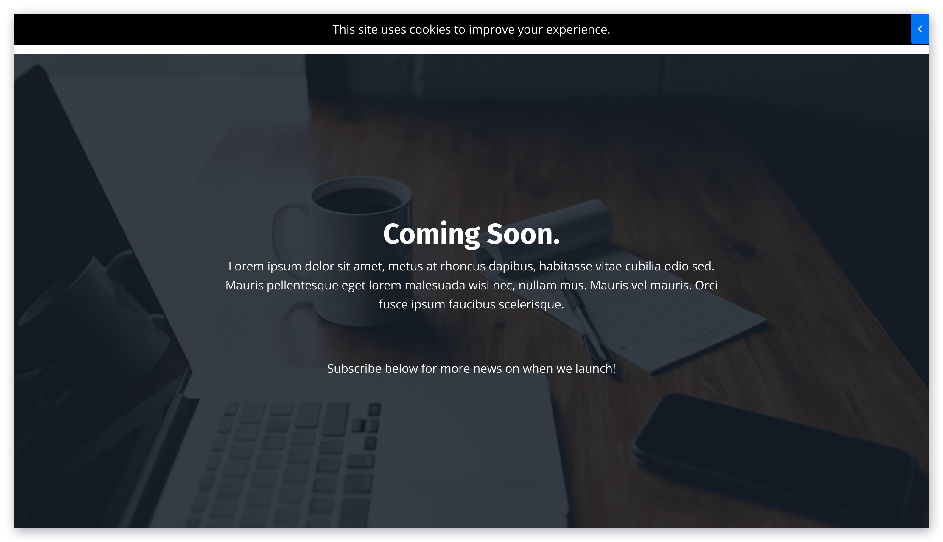 Coming Soon Page Preview