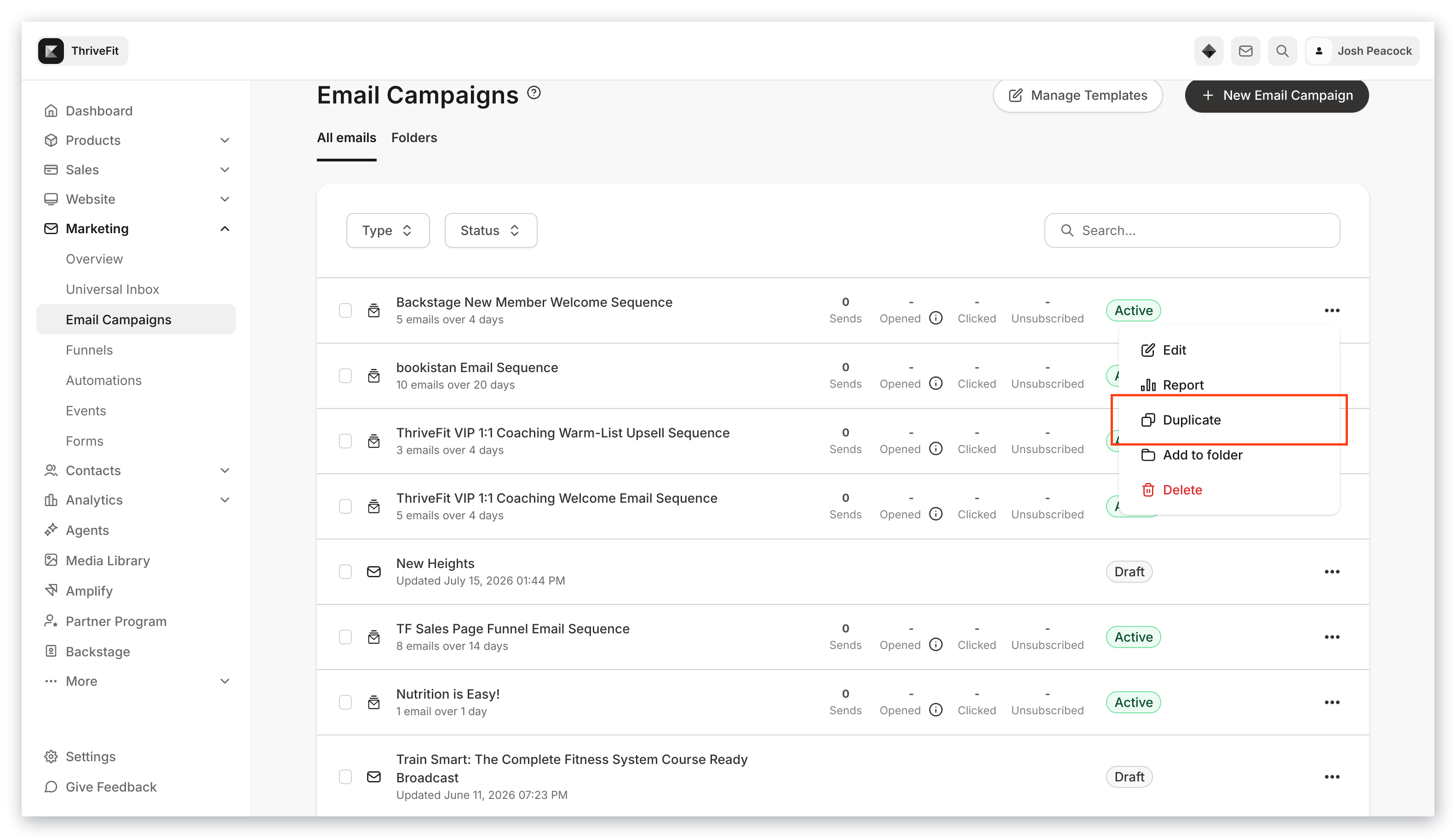 Duplicate email