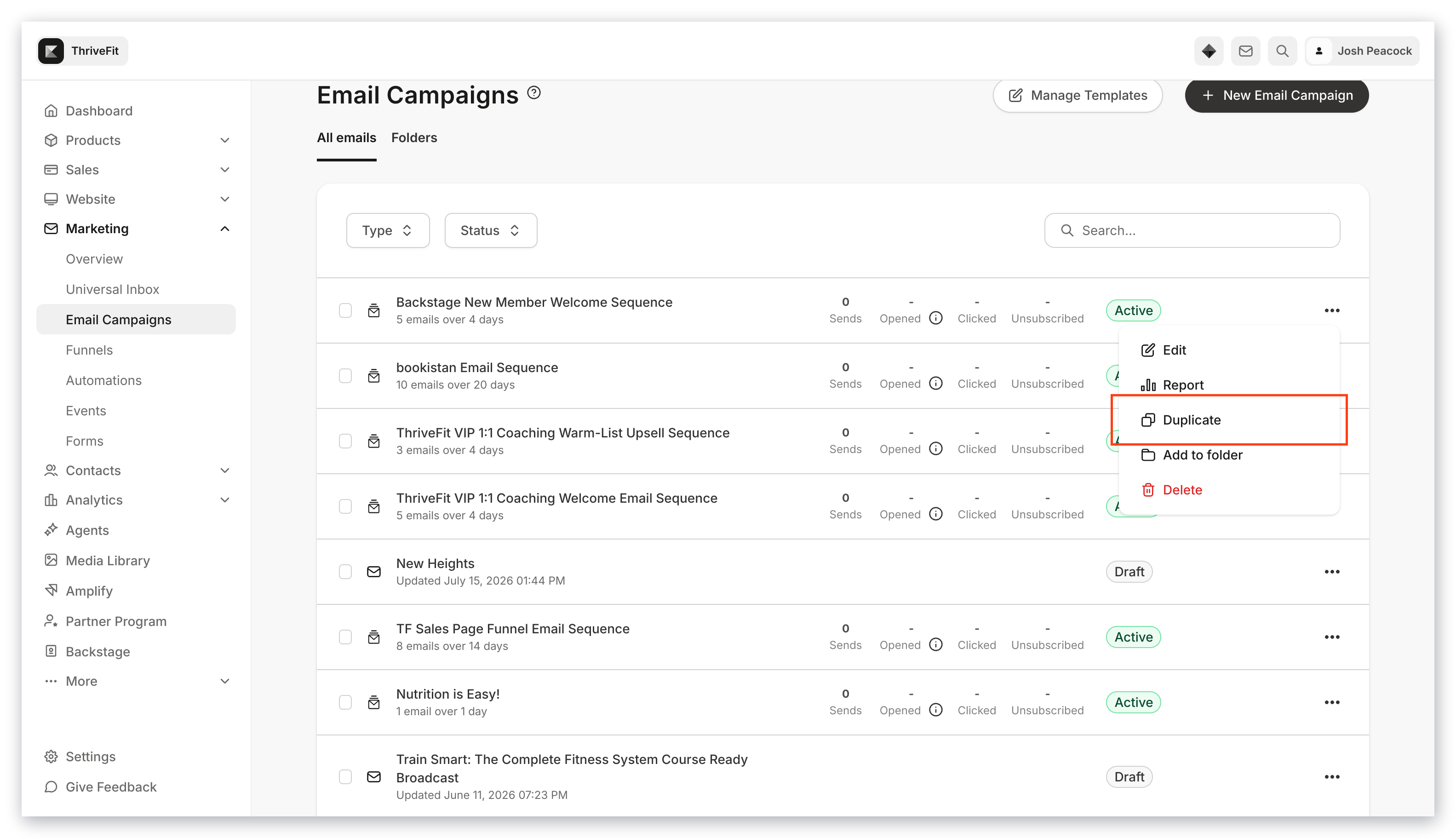 Duplicate email