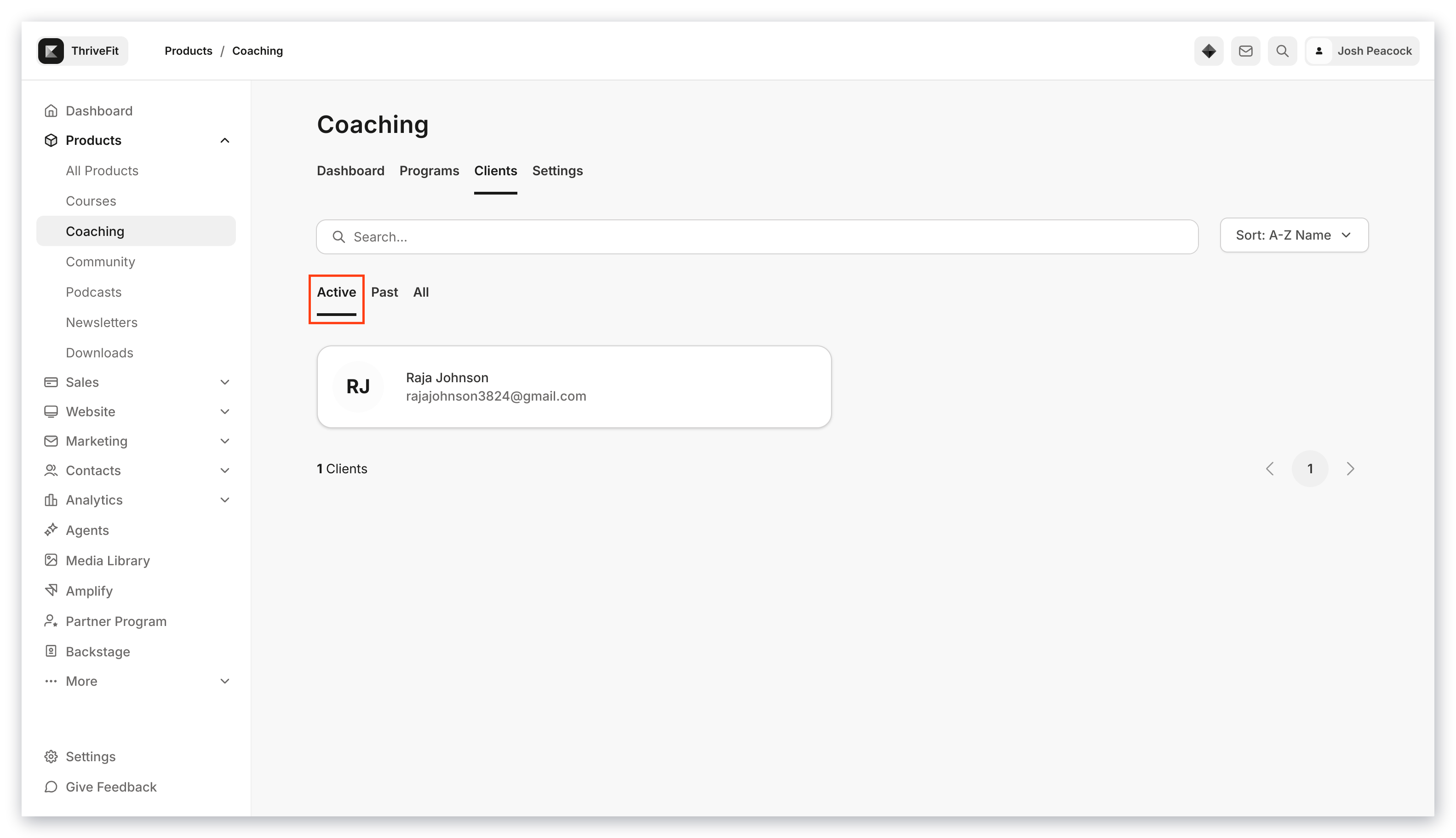 Active Client Status
