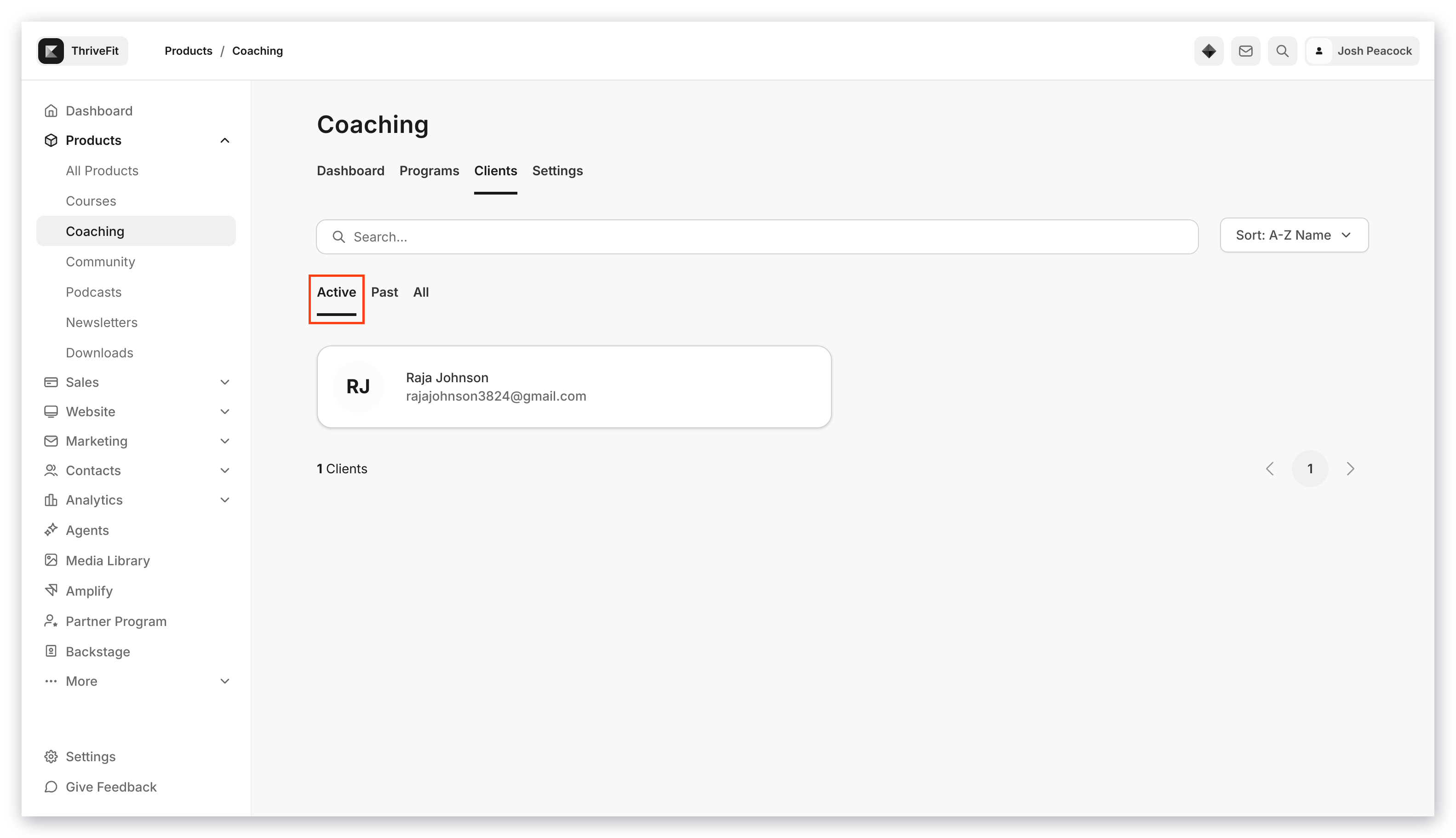 Active Client Status