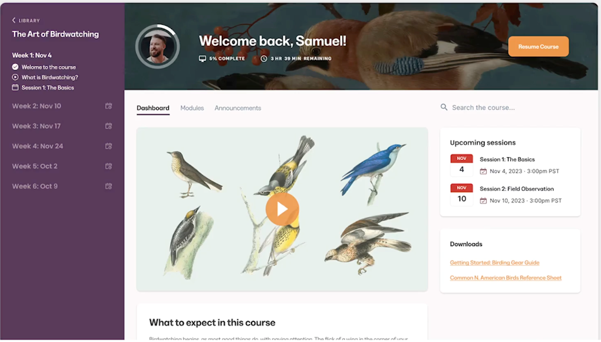 Courses