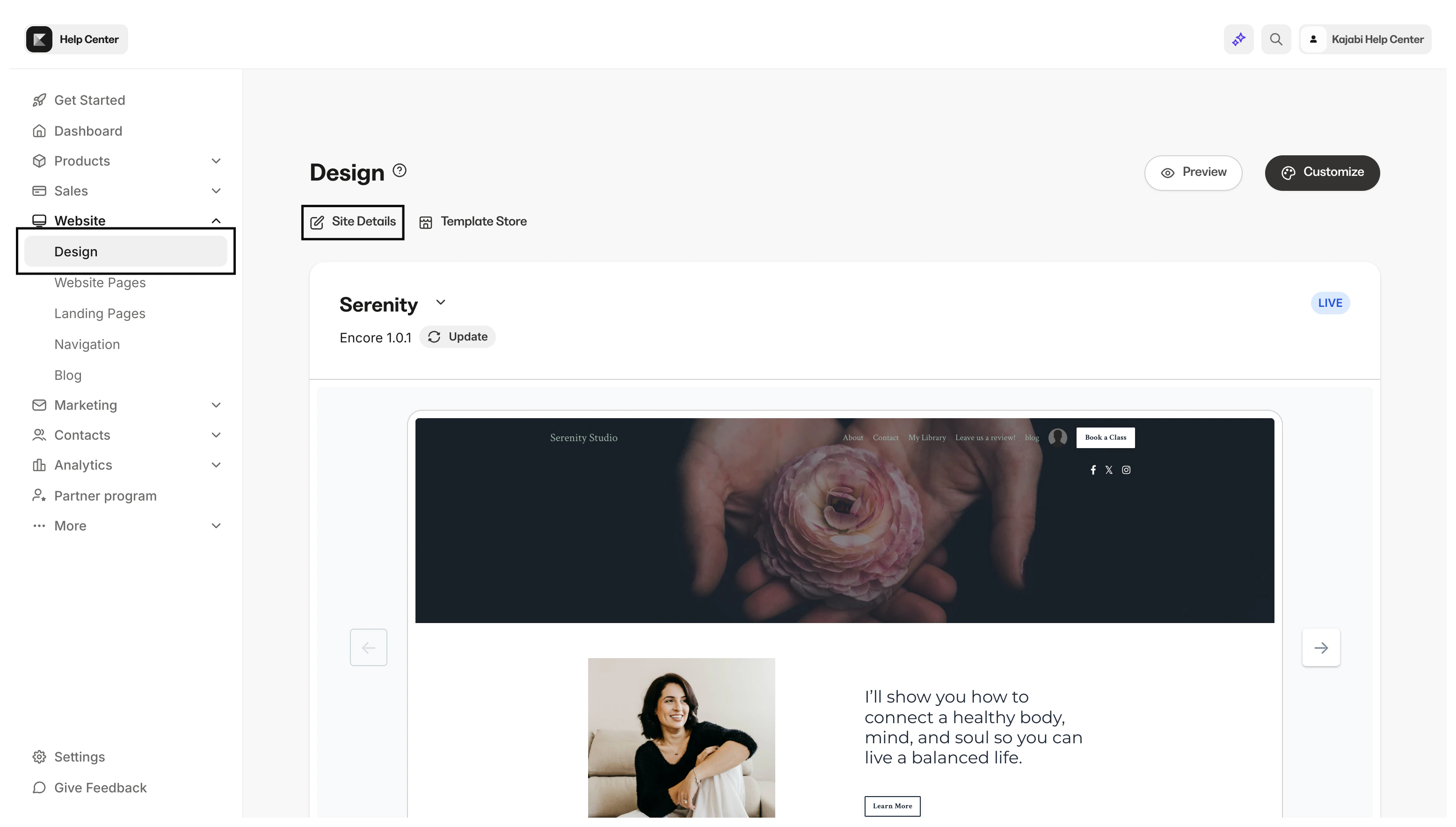 Website Design - Kajabi