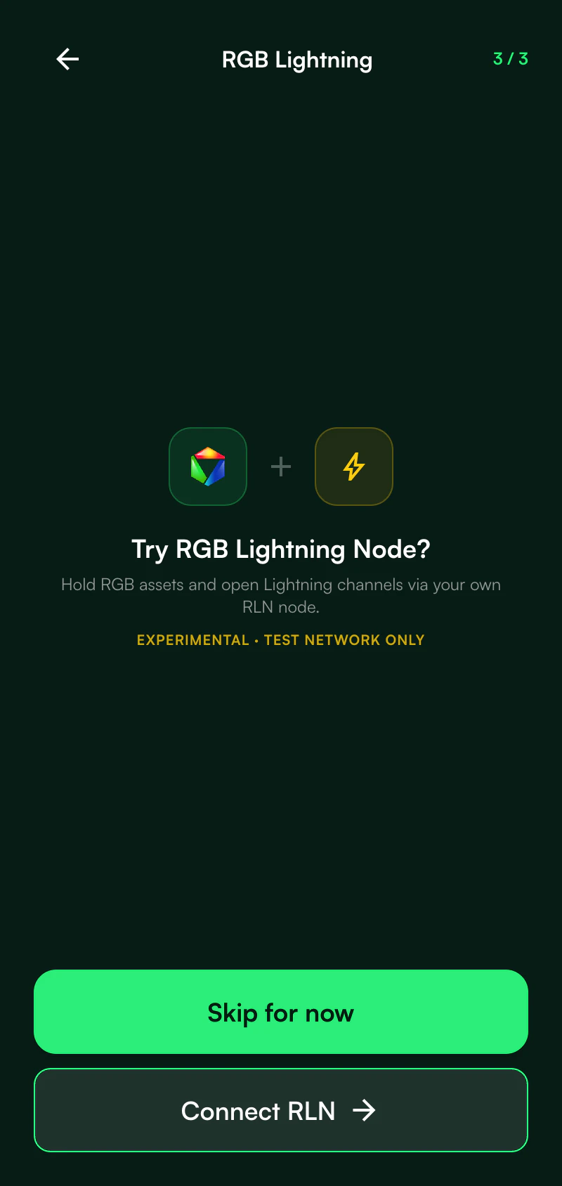 KaleidoSwap Extension RLN opt-in