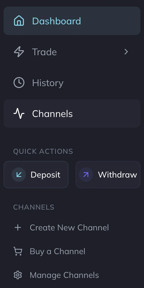 deposit quick actions