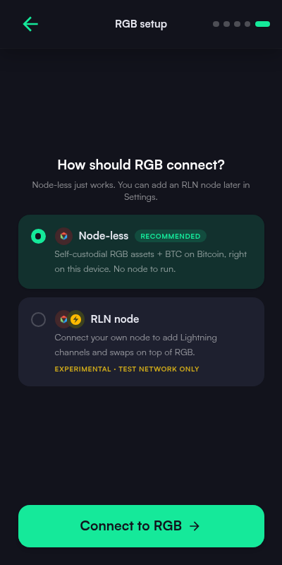 KaleidoSwap Extension RLN opt-in