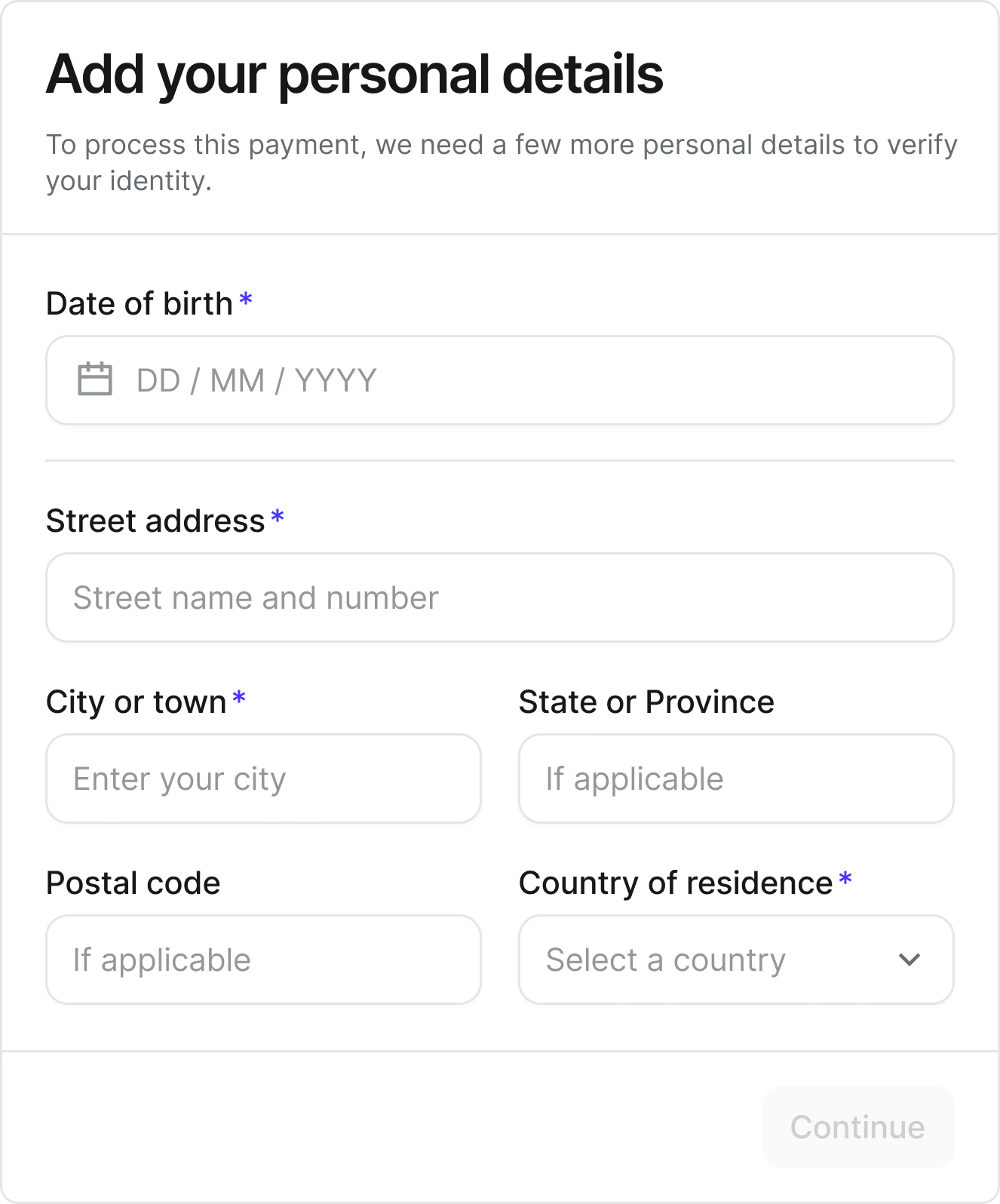 Recipient tax information onboarding