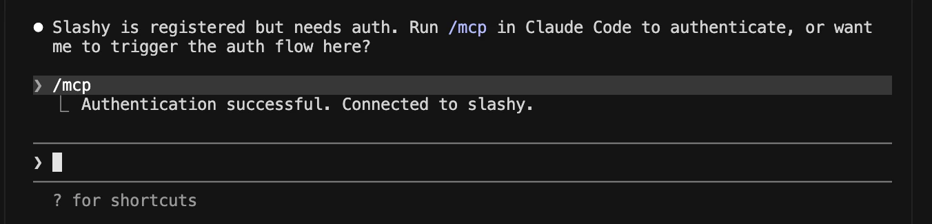 Claude Code mcp list output