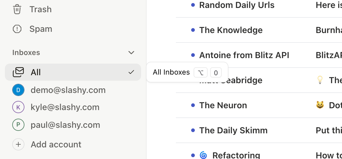 Compose window with From address selector