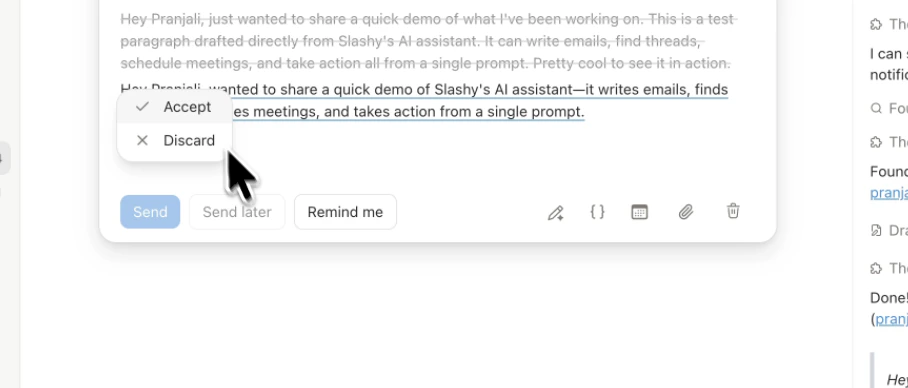 Diff view showing removed text struck through and new text highlighted