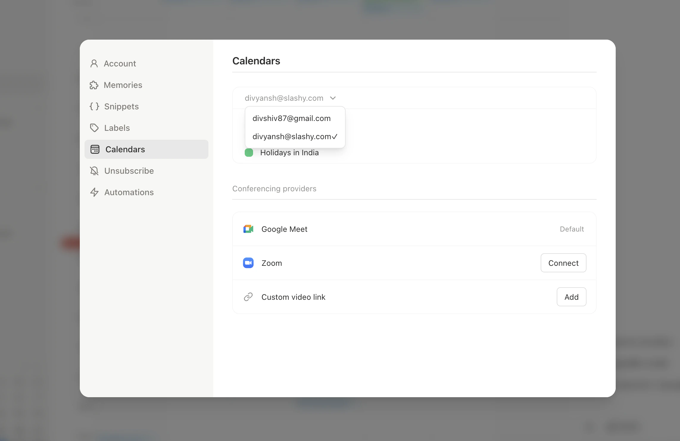 RSVP buttons on a calendar invite email with Accept, Maybe, and Decline options