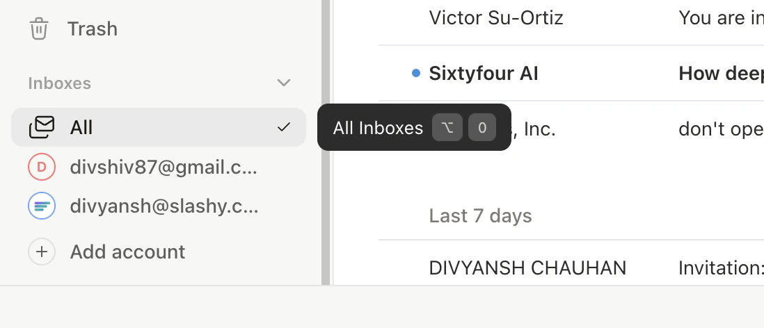 Compose window with From address selector