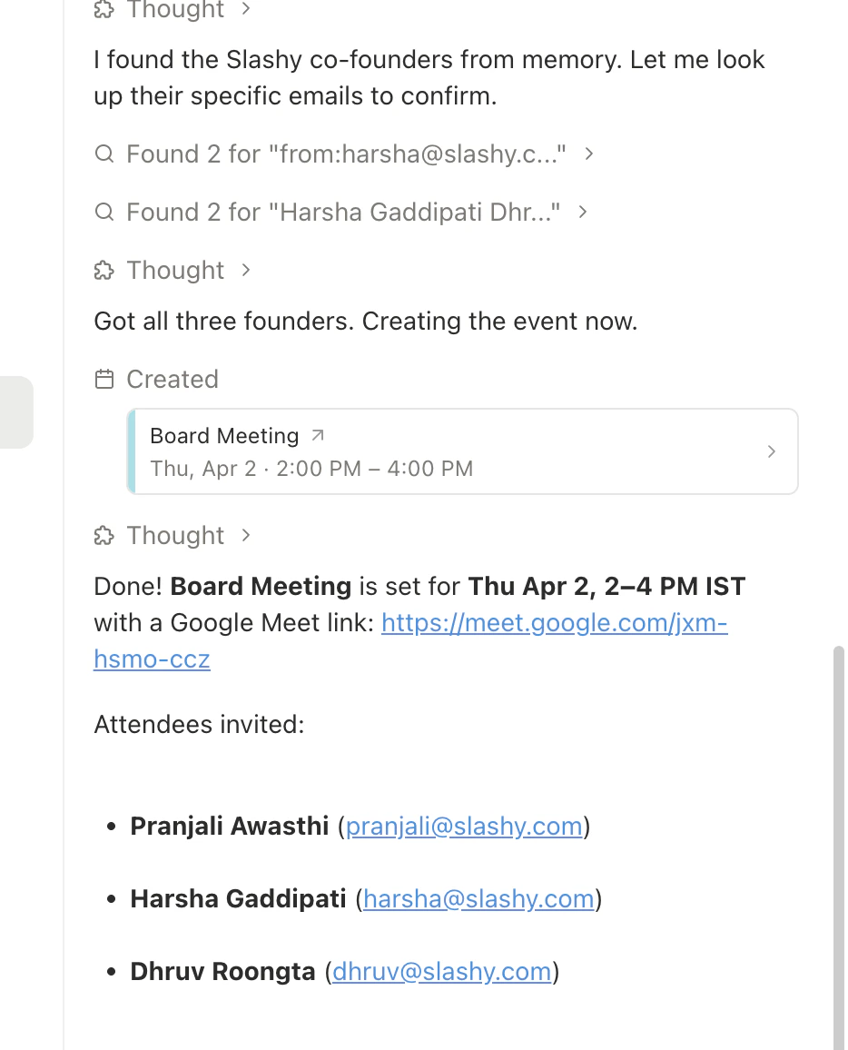 Calendar management view with multiple calendars overlaid