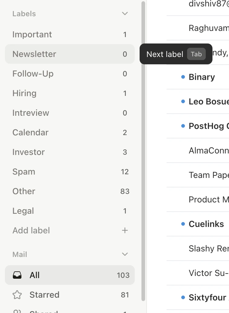 AI importance labels pre-sorting inbox