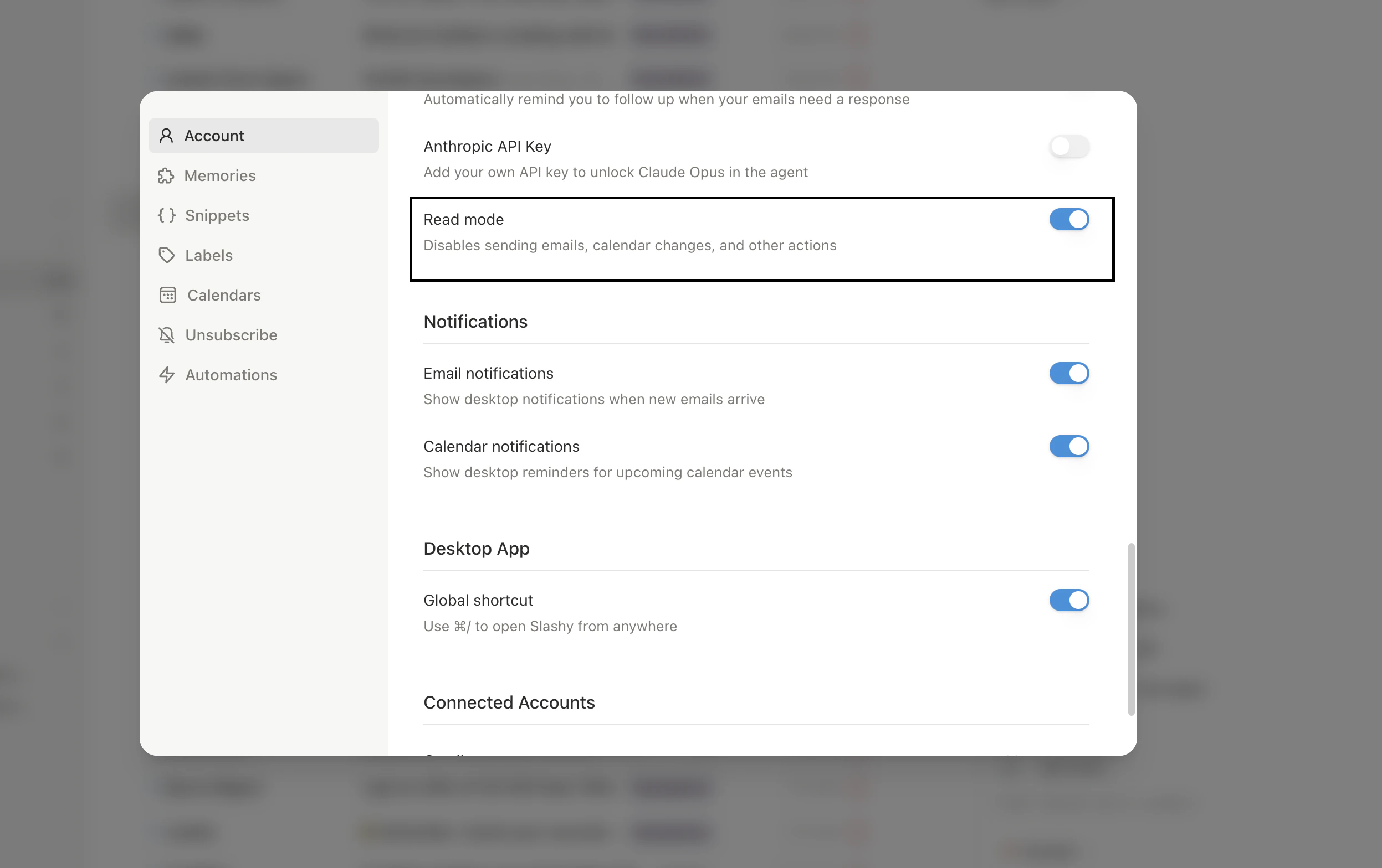Agent sidebar showing a draft email with send confirmation