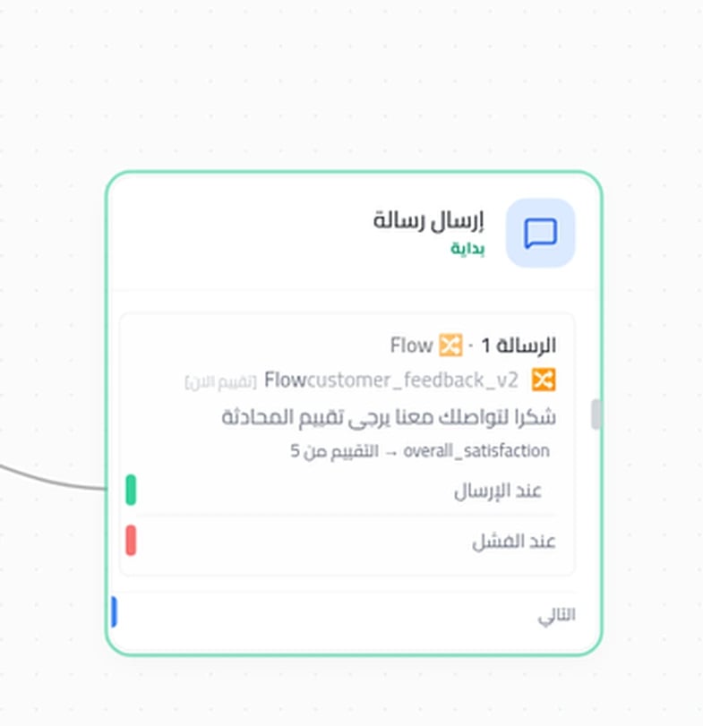 عقدة التدفق مع الـ Mapping