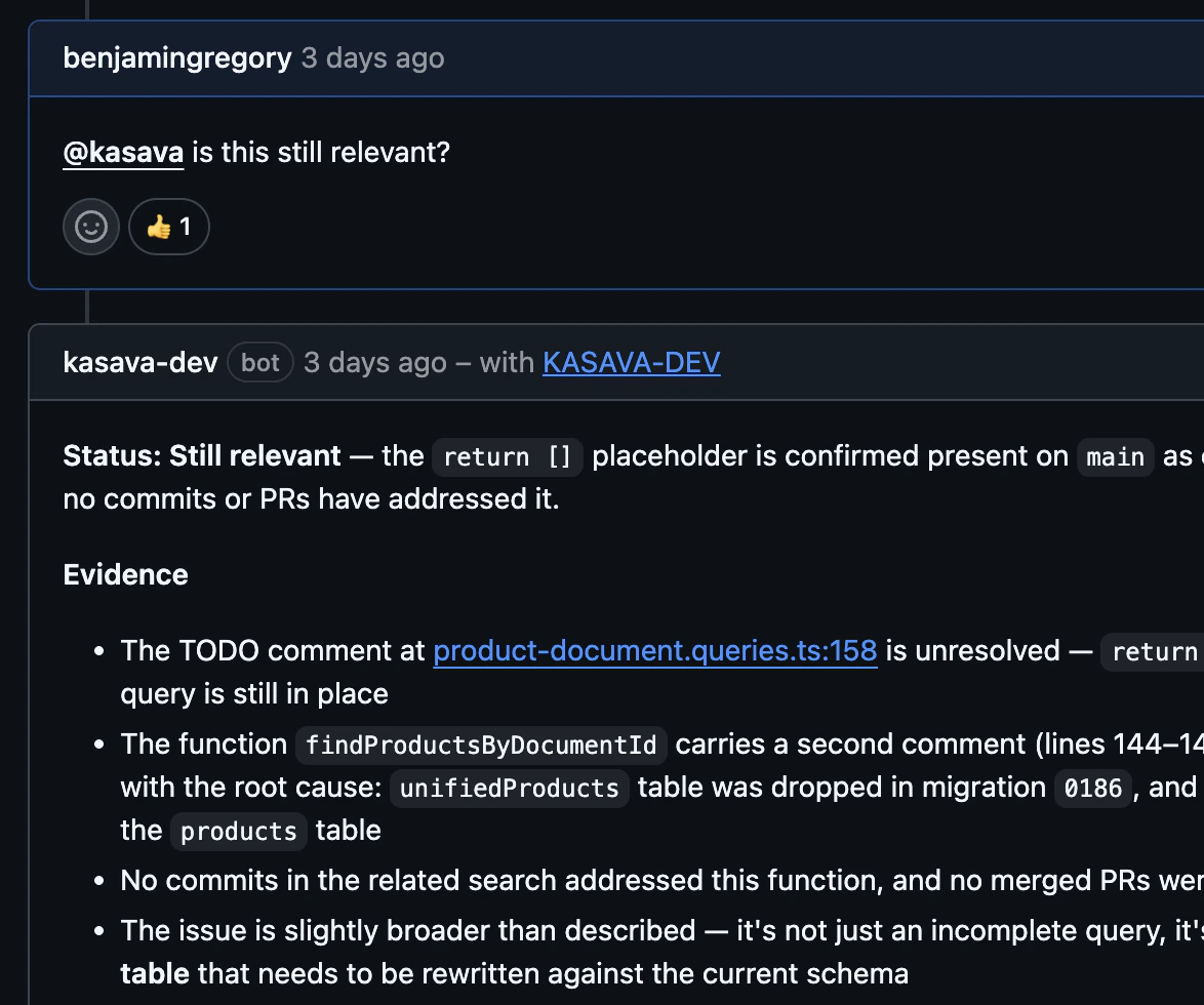 Github mention