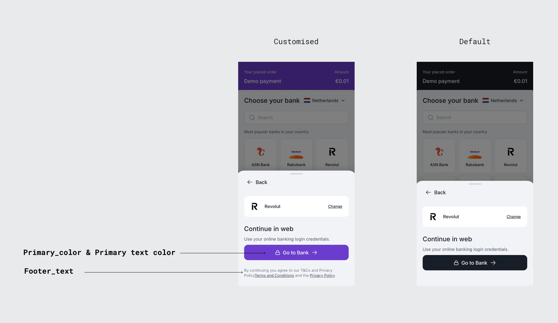 Provider confirmation screen