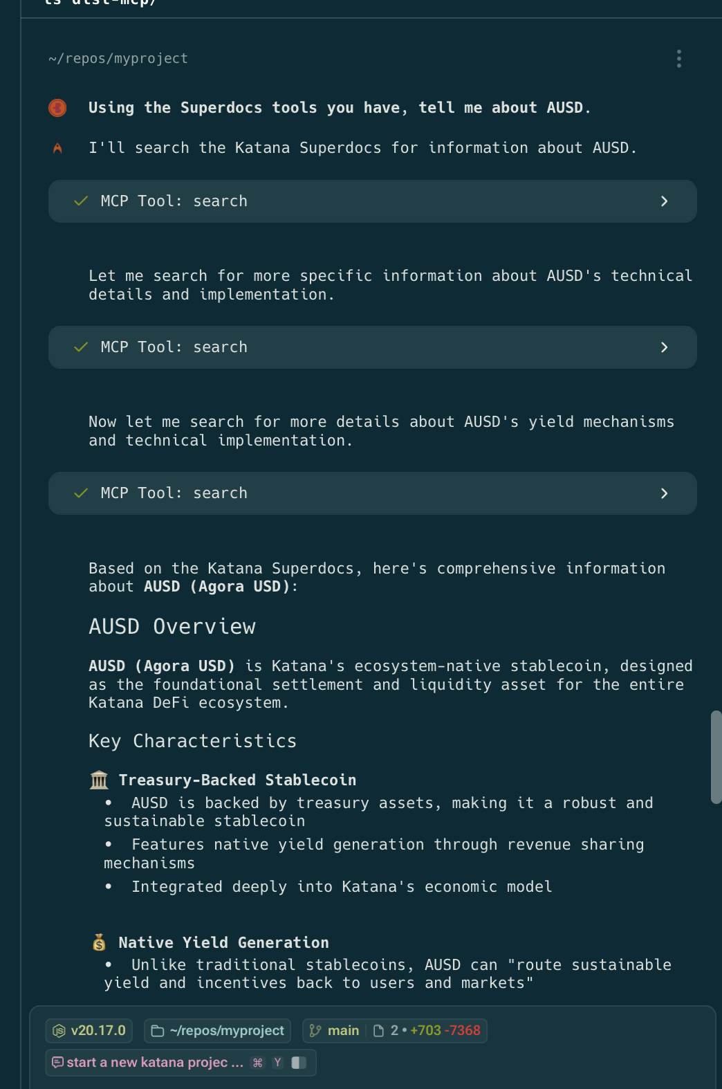 Warp MCP example