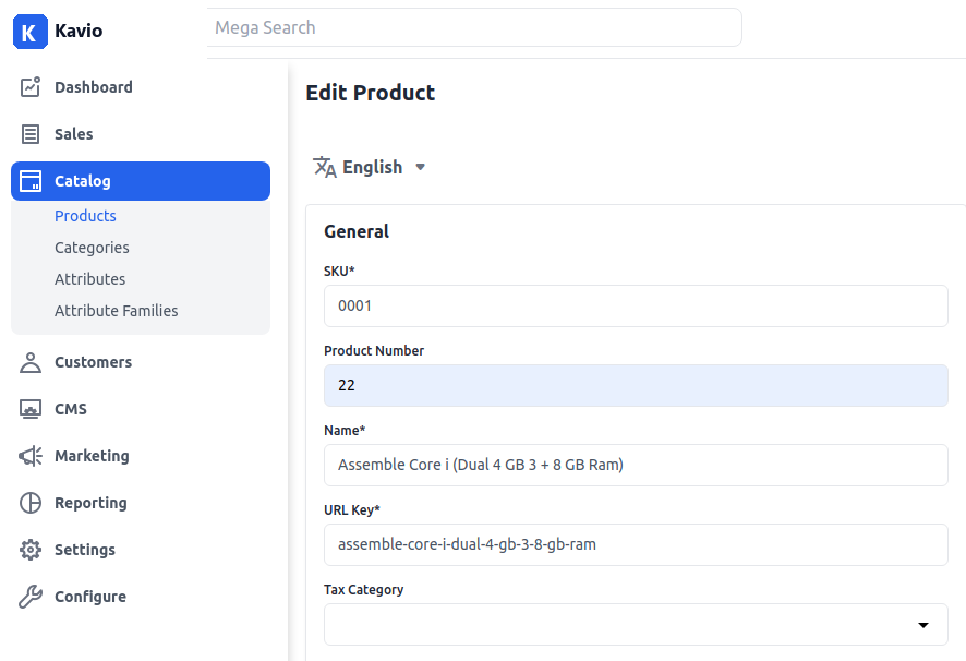 Edit Product