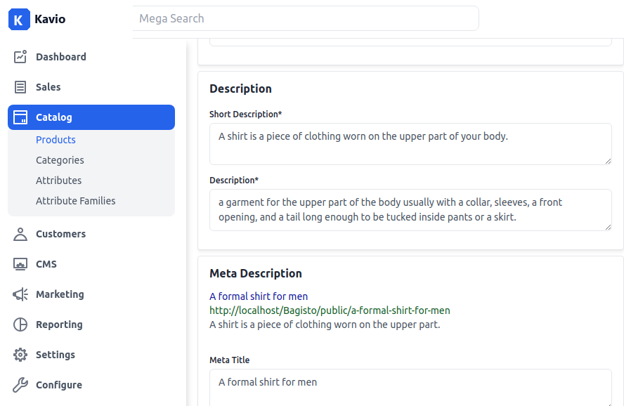 Product Descriptions