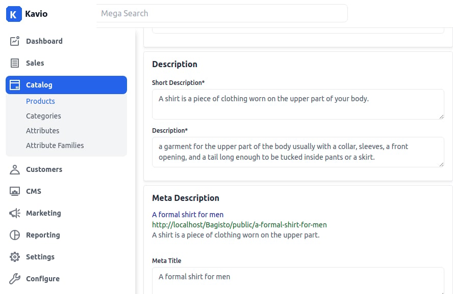 Product Descriptions