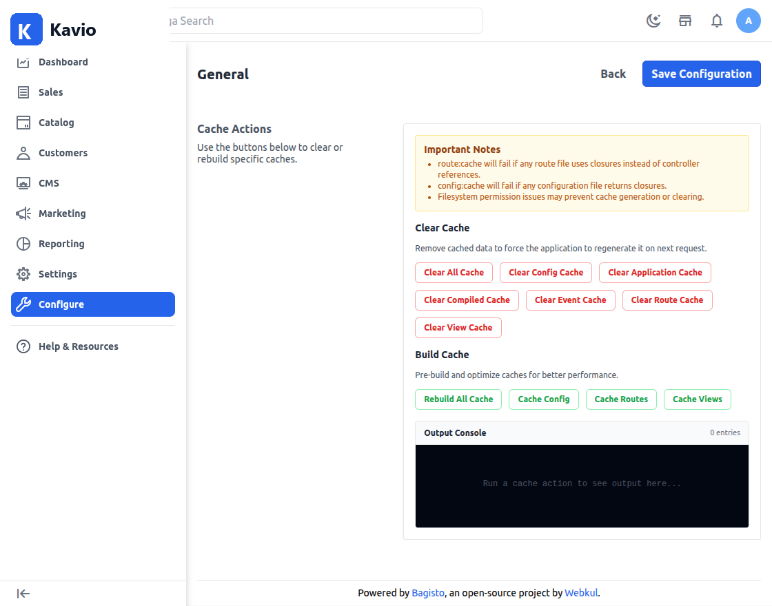 Cache Management