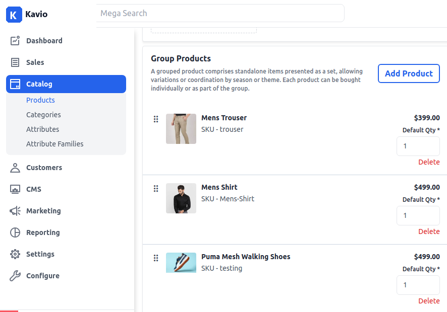 Grouped Products