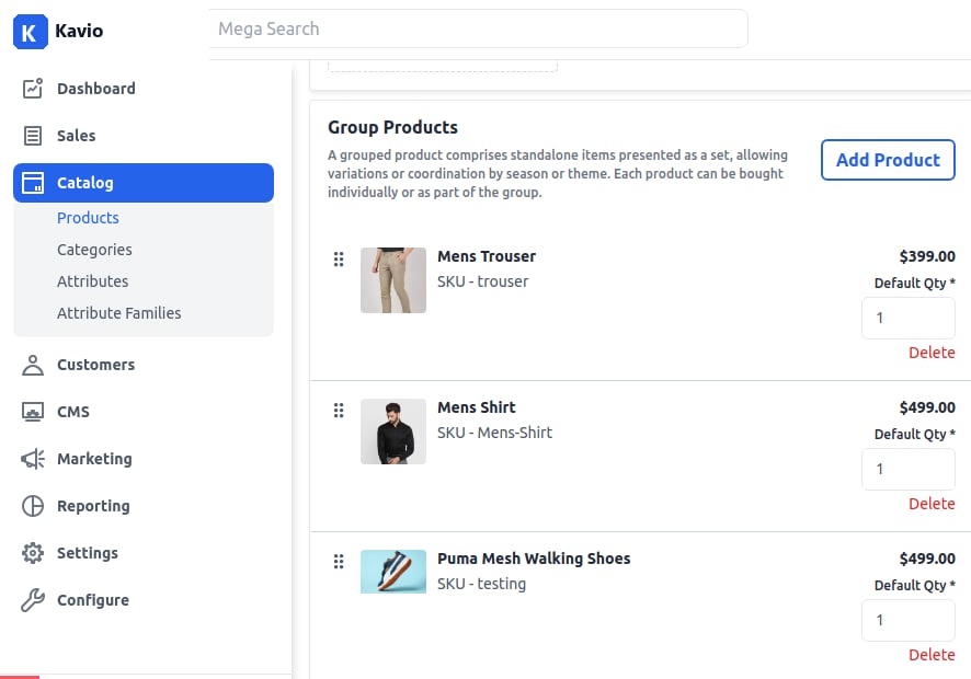 Grouped Products