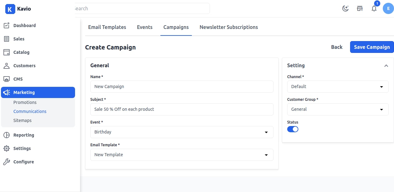 Campaign Configuration