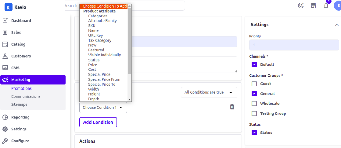 Conditions