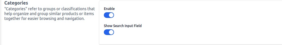 Categories Rich Snippets