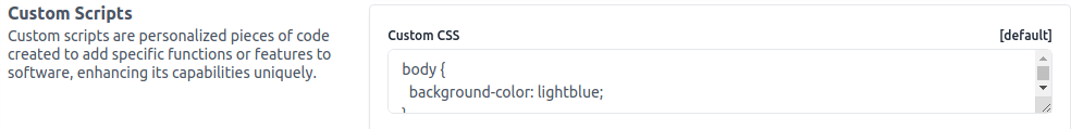 Custom CSS