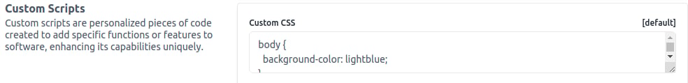 Custom CSS