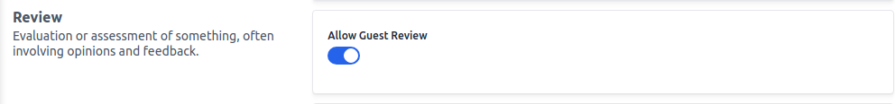 Review Configuration