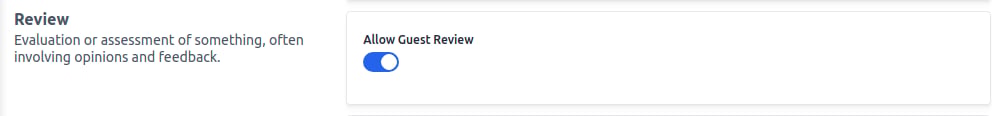 Review Configuration