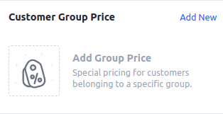 Customer Group Price