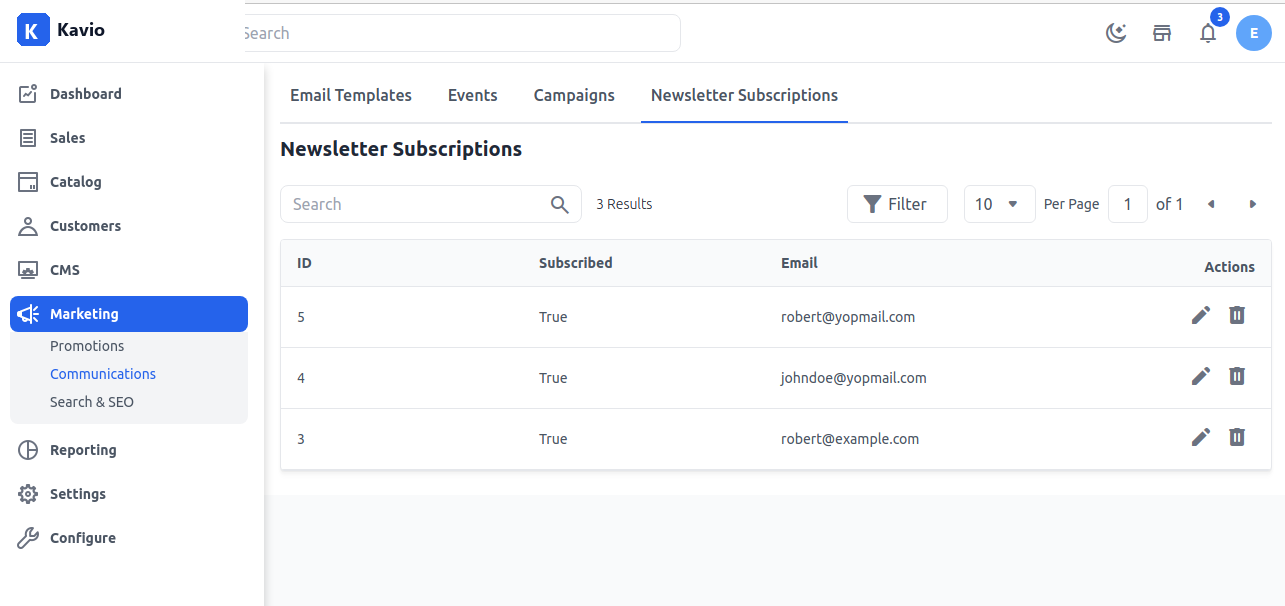 Newsletter Grid